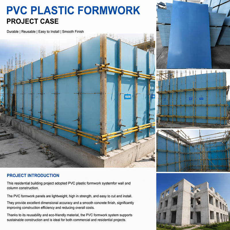 Project Case: PVC Plastic Formwork Application in Residential Construction