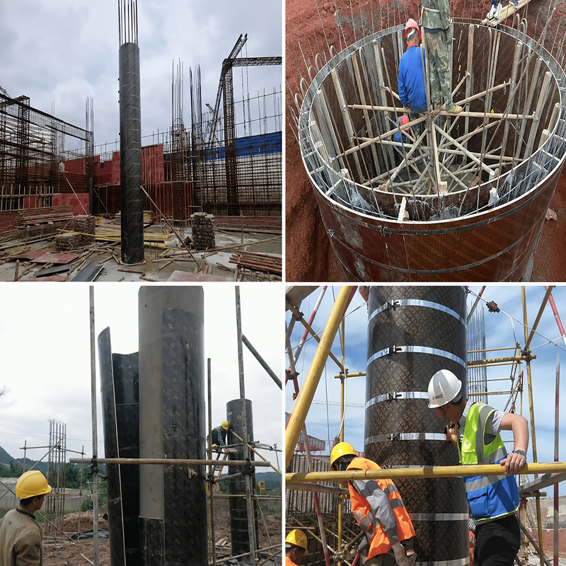 Project Case: Application of Cylinder Formwork in Concrete Column Construction